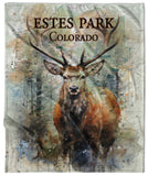 Estes Park Design_4 Velveteen Blanket