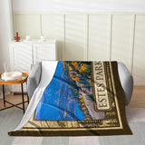 Estes Park Design_5 Velveteen Blanket