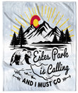 Estes Park Design_7 Velveteen Blanket