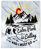 Estes Park Design_7 Velveteen Blanket
