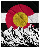 Colorado Flag Design_2 Velveteen Blanket