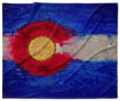 Colorado Flag Design_1 Velveteen Blanket