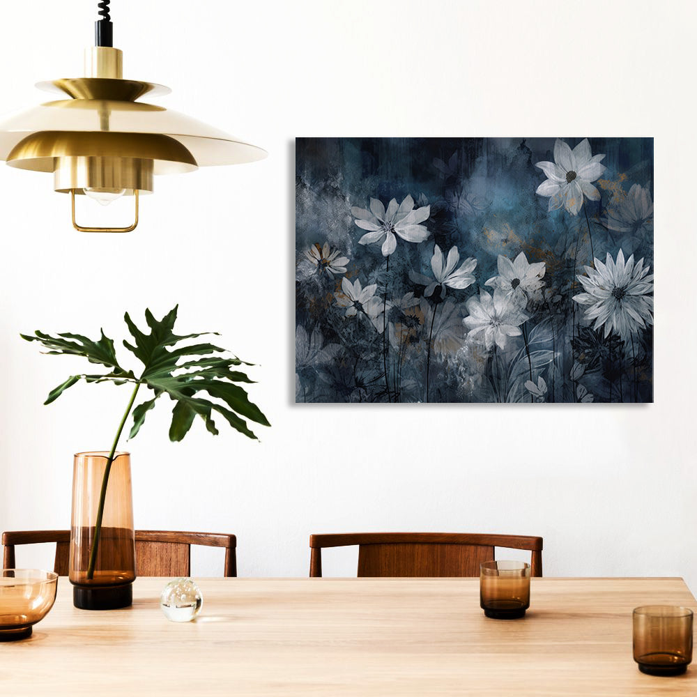 Blue Noir Canvas Print