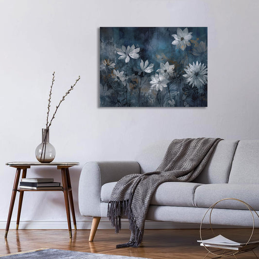 Blue Noir Canvas Print