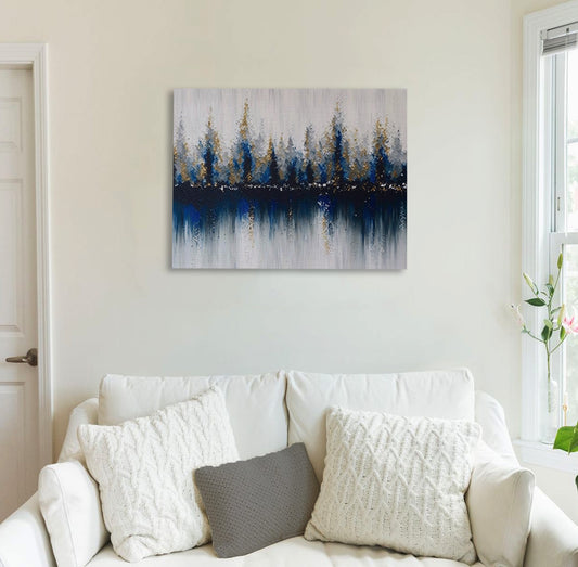 Blue Waves Canvas Print