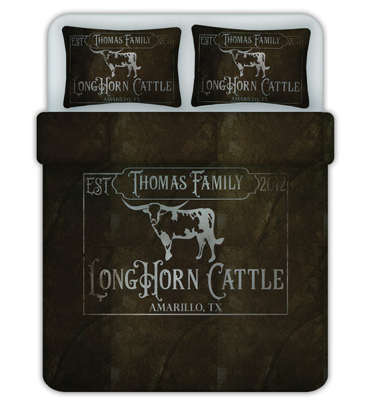 Brown Wood Comforter Set