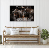 Buffalo Farm Canvas Art