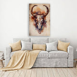 Bull Skull Canvas Art