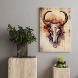 Bull Skull Canvas Art