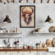 Bull Skull Framed Canvas