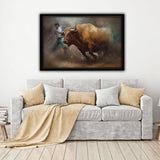 Bullfight Framed Canvas