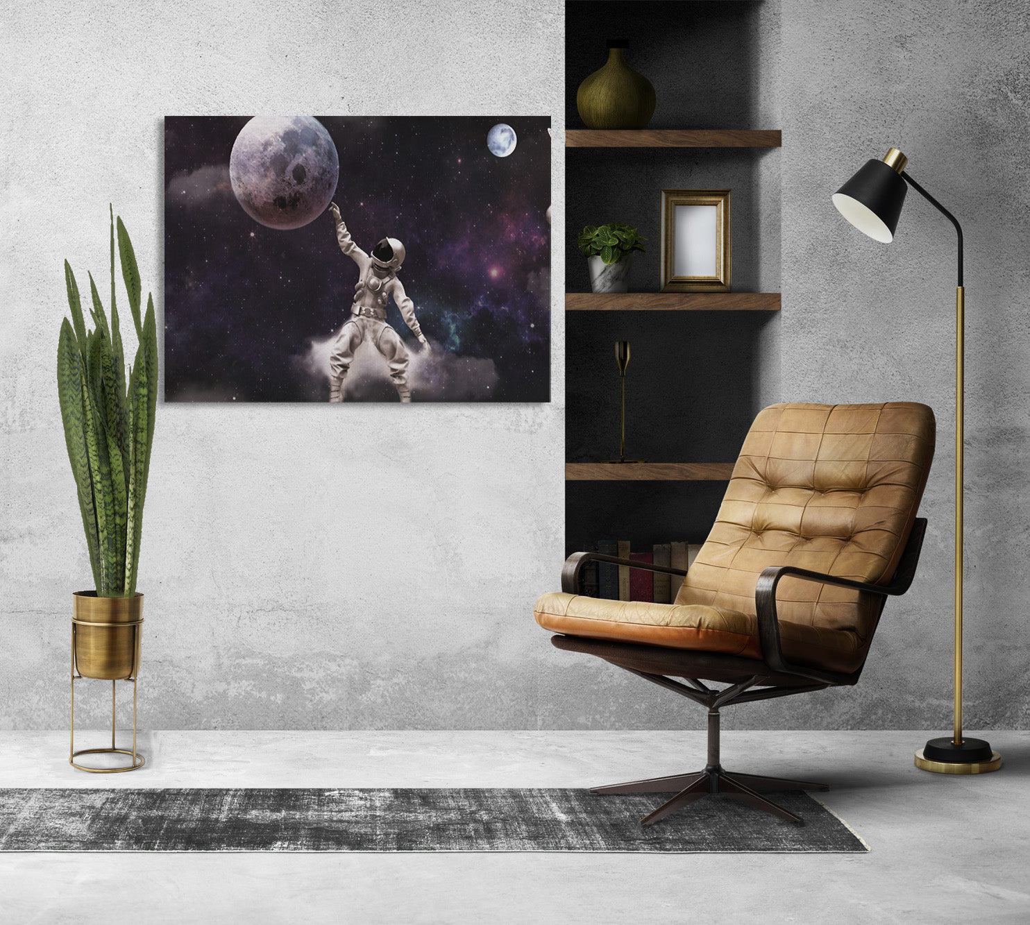 By the Moon Canvas Print