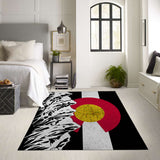 Colorado Flag Design_2 Area Rug