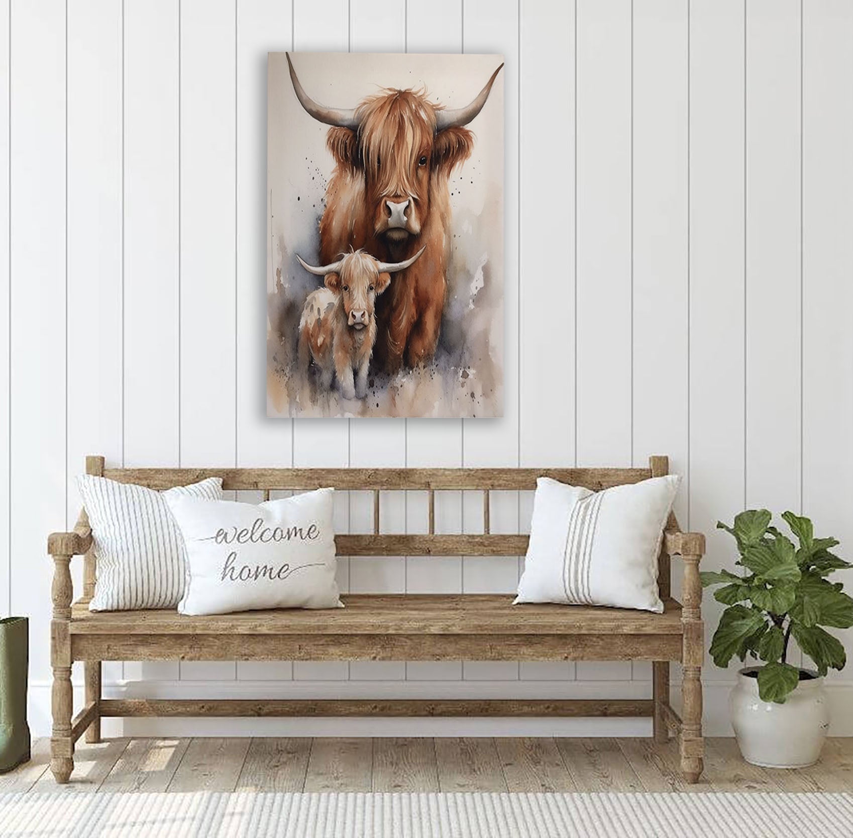 Calf Canvas Art