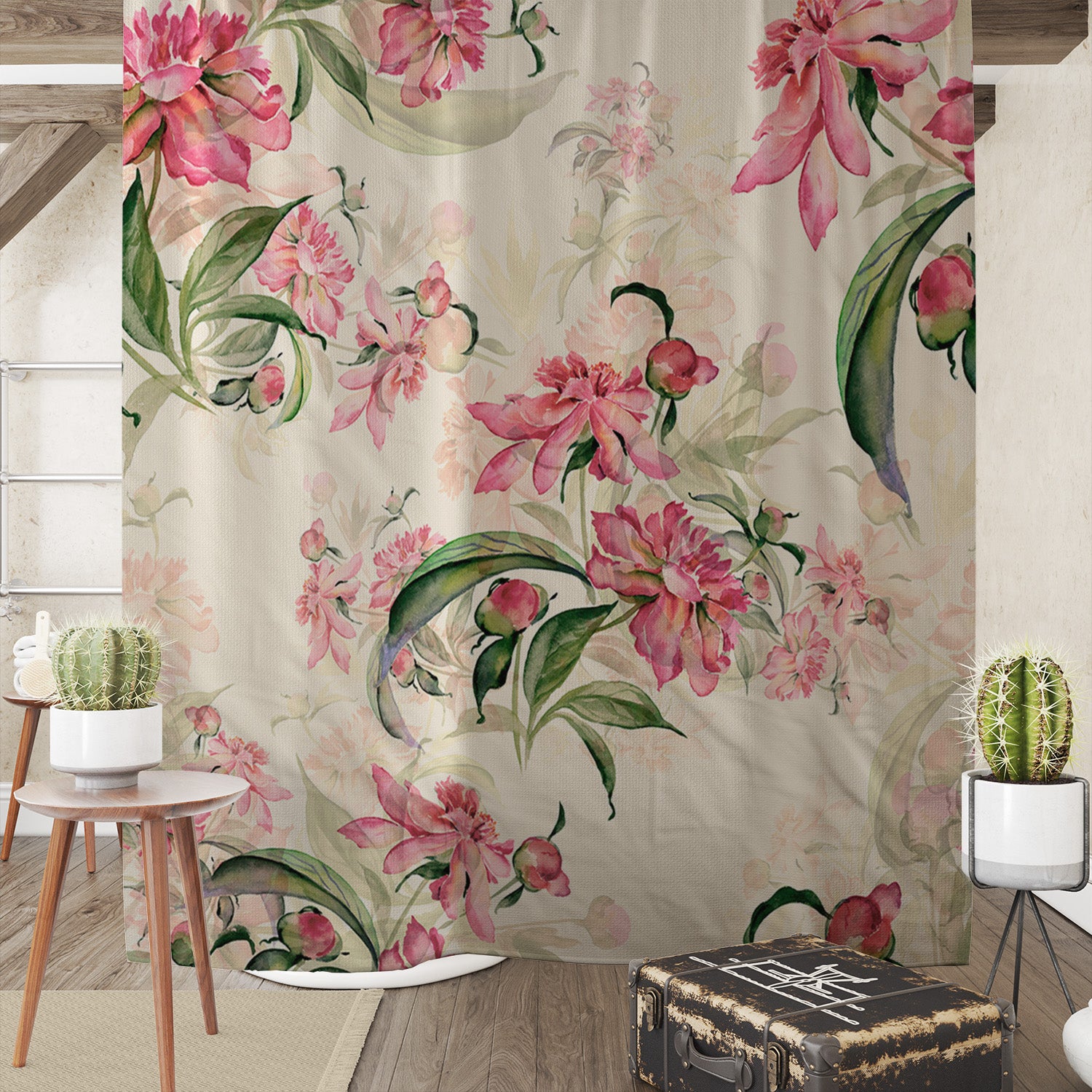 Camal shower curtain