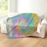 Tie Dye Sherpa Blanket