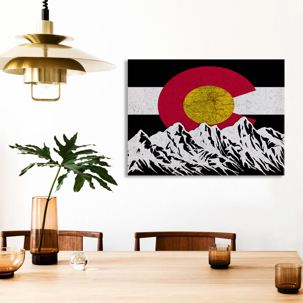 Colorado Flag Design_2 Canvas Print