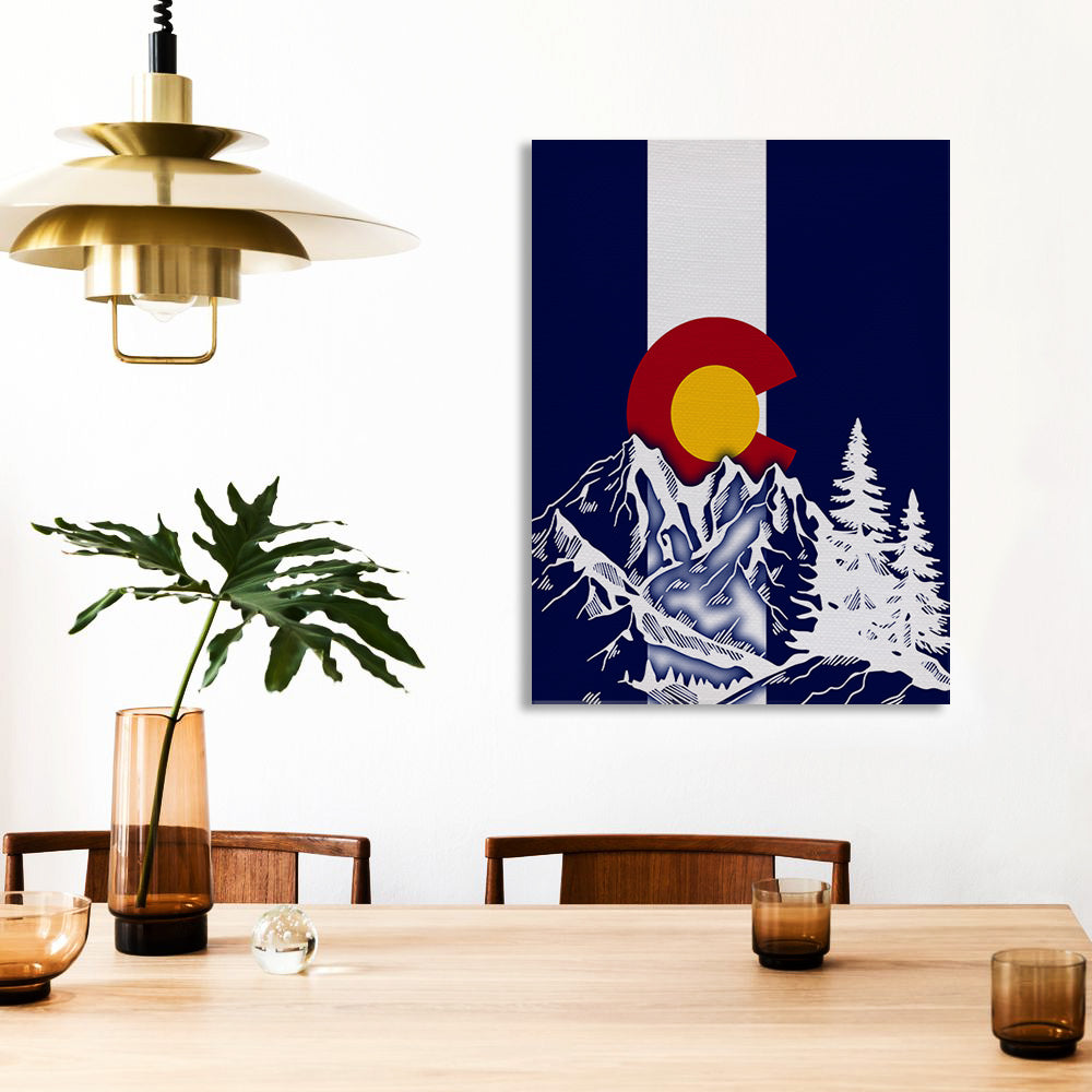 Colorado Flag Design_5 Canvas Print