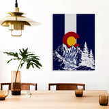 Colorado Flag Design_5 Canvas Print