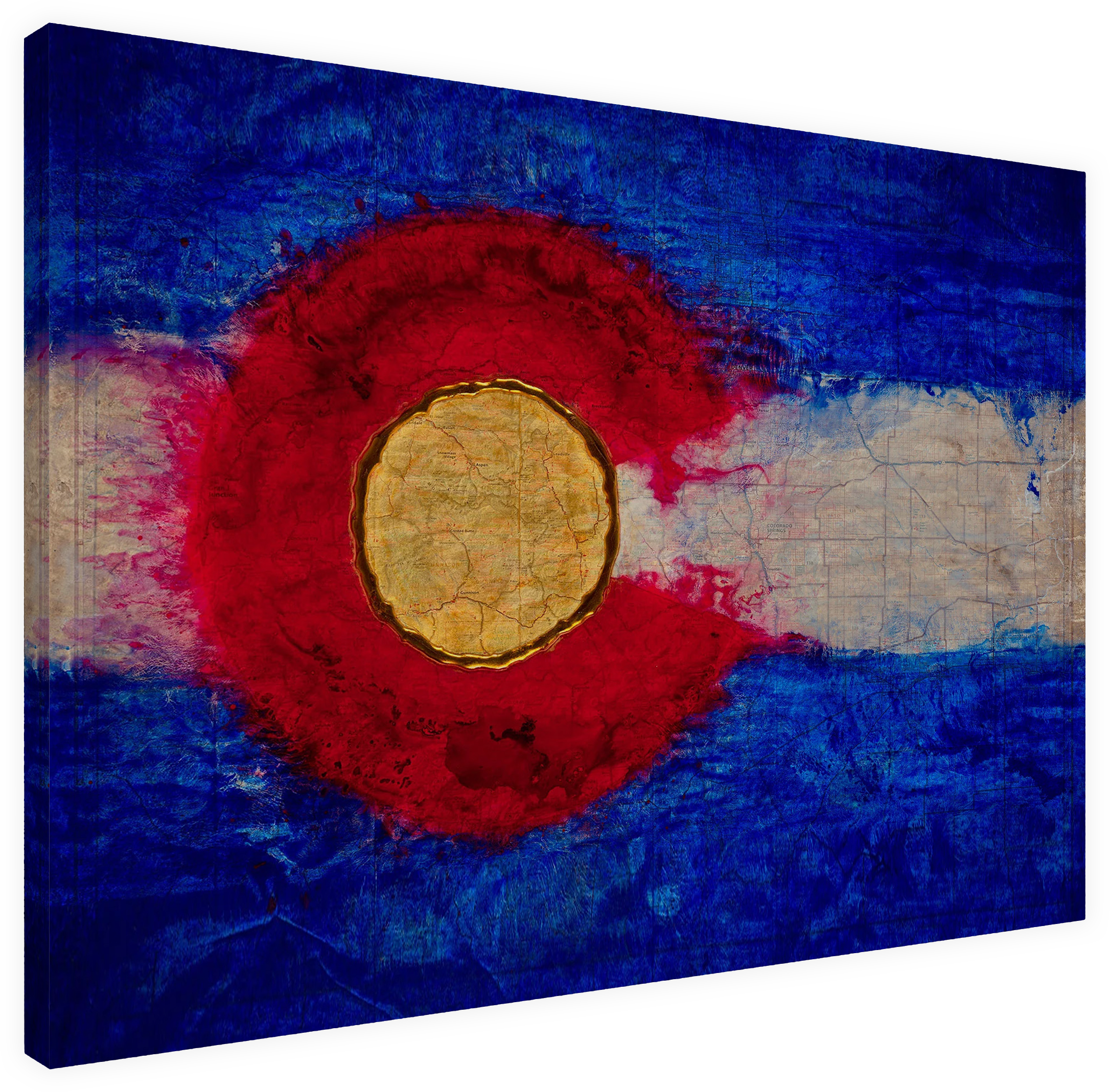 Colorado Flag Design_1 Canvas Print