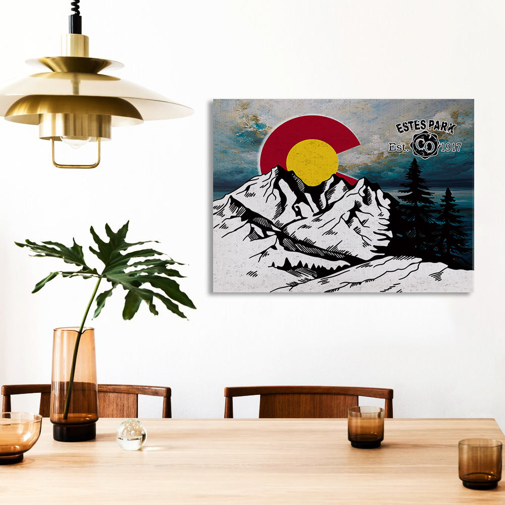 Estes Park Design_2 Canvas Print