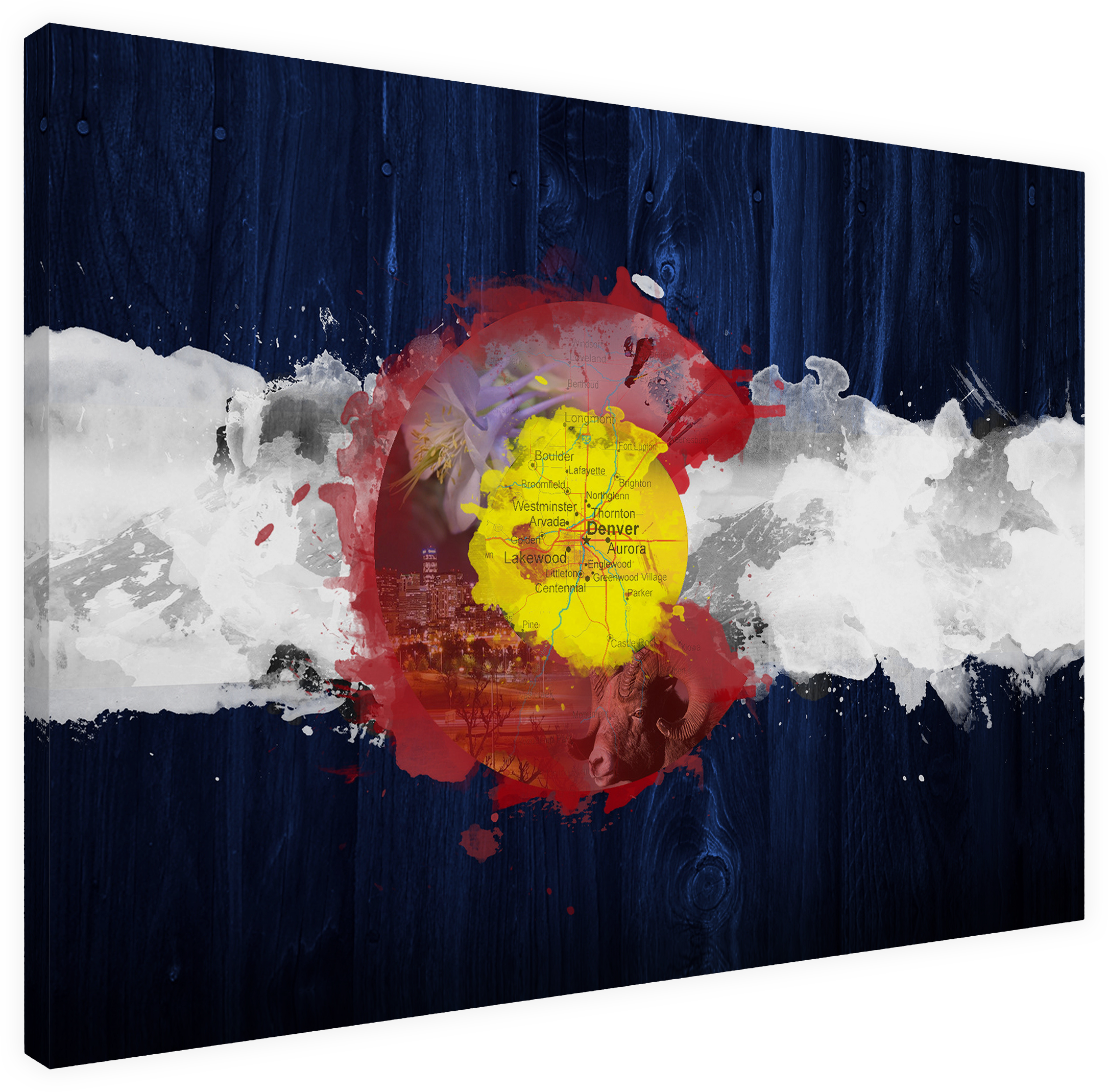 Colorado Flag Design_4 Canvas Print