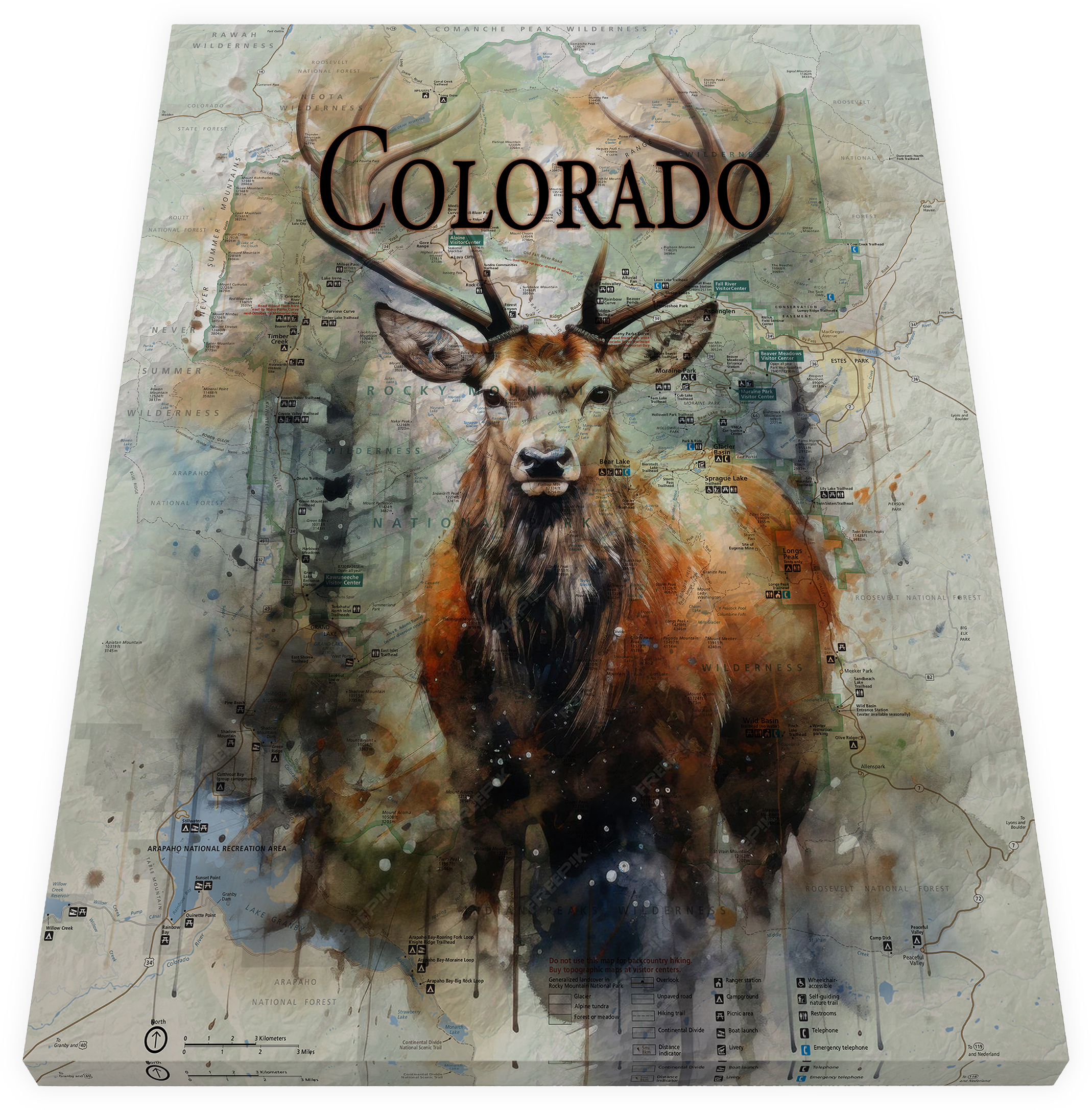 Colorado Flag Design_3 Canvas Print
