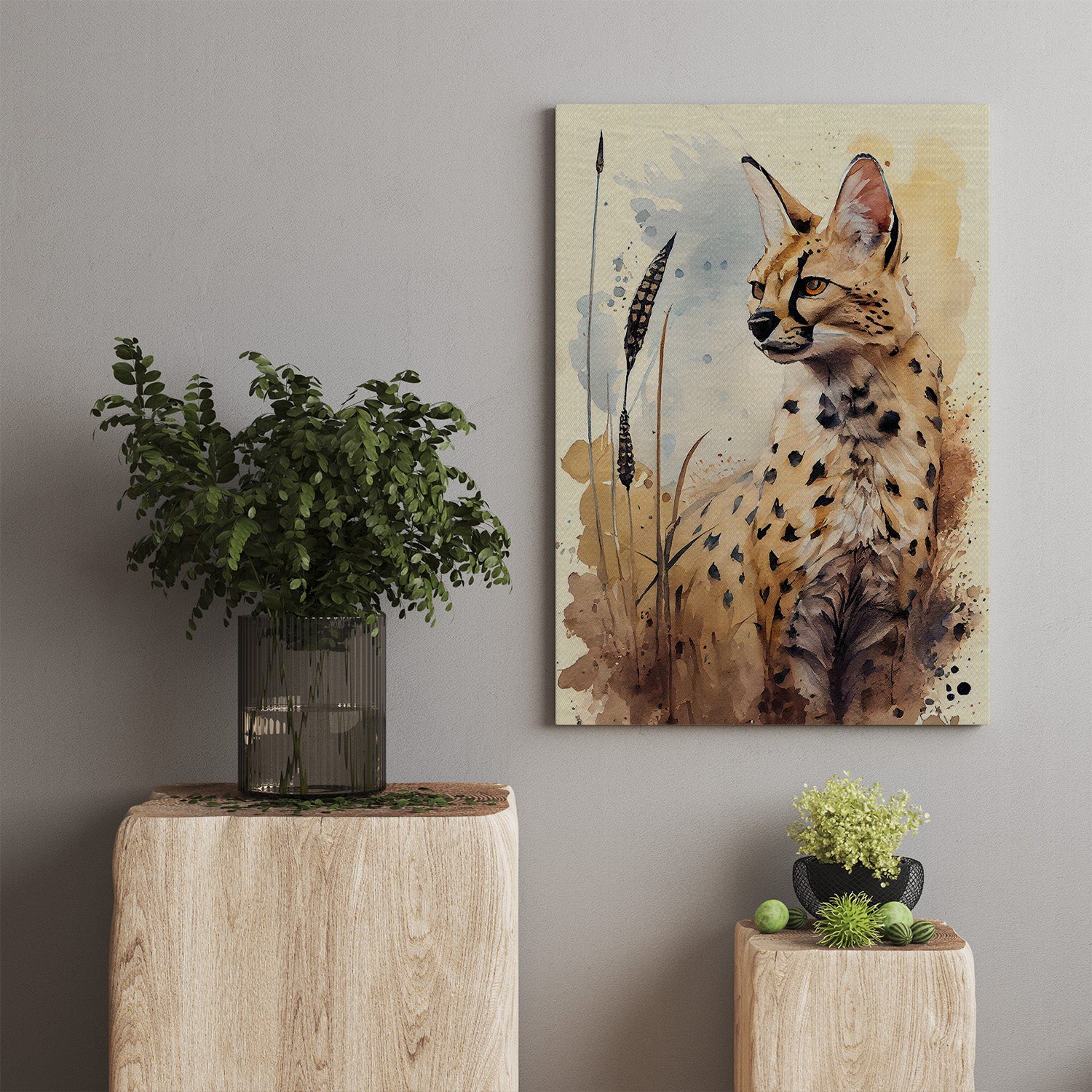 Cat Amids Canvas Print