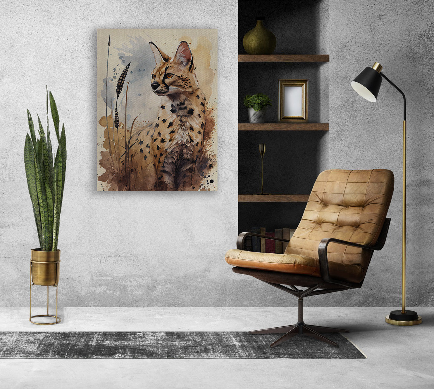 Cat Amids Canvas Print