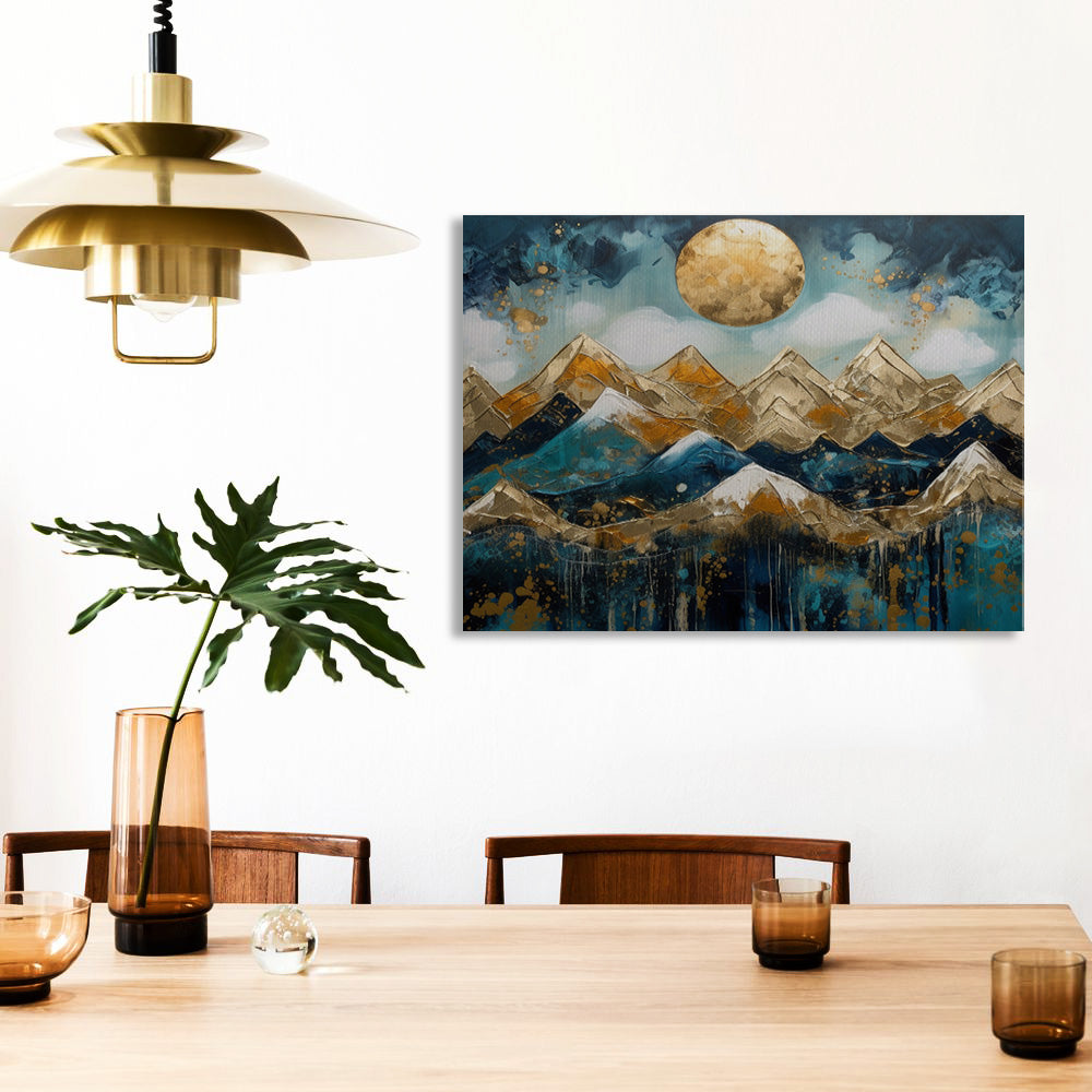 Celestial Moon Canvas Print