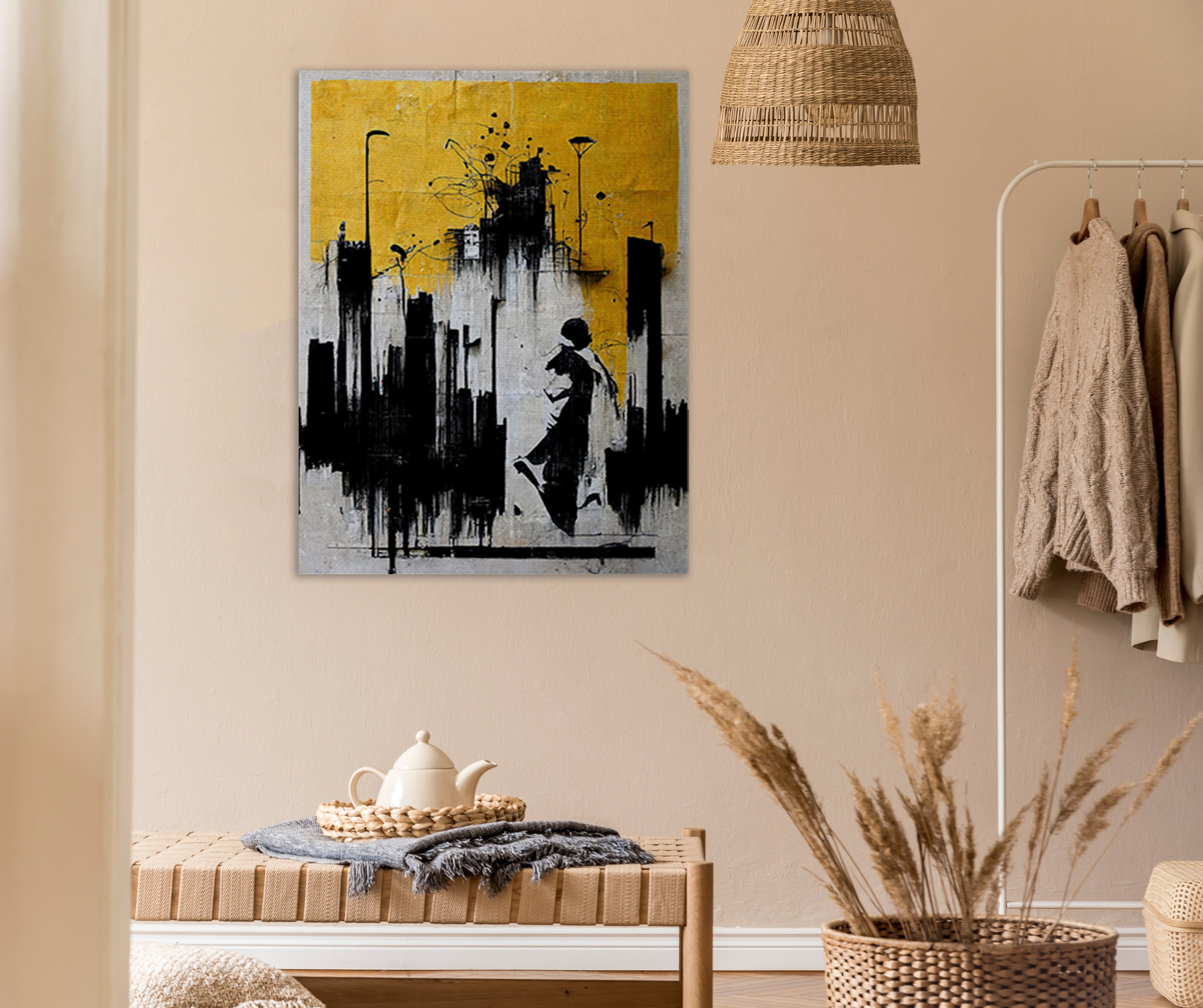 City Runner Canvas Print