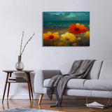 Coastal Floral Canvas Print