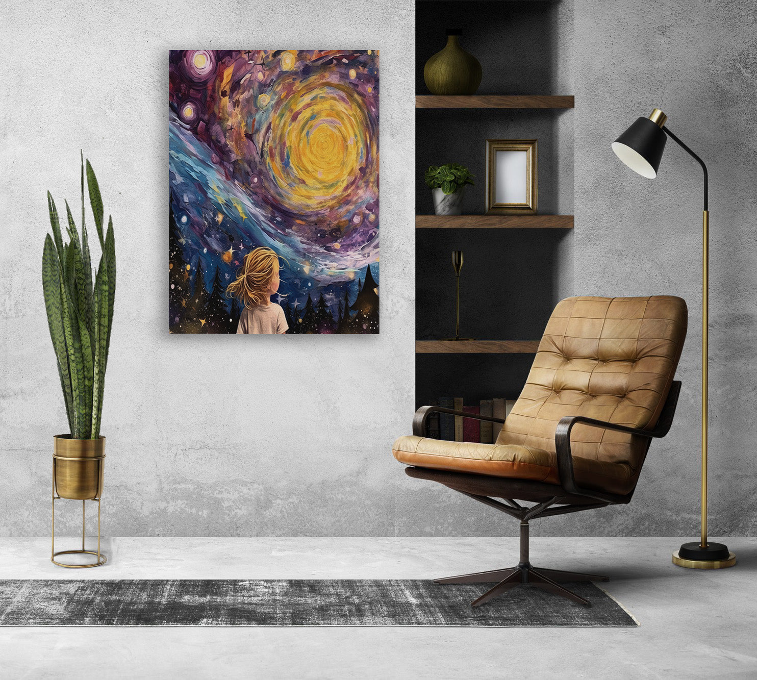 Cosmic Gaze Canvas Print