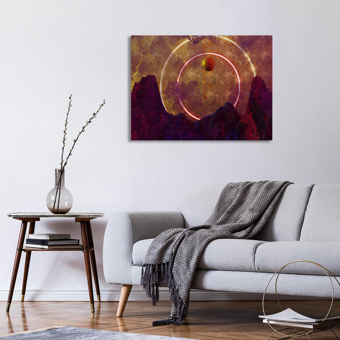 Cosmic Landscap Canvas Print