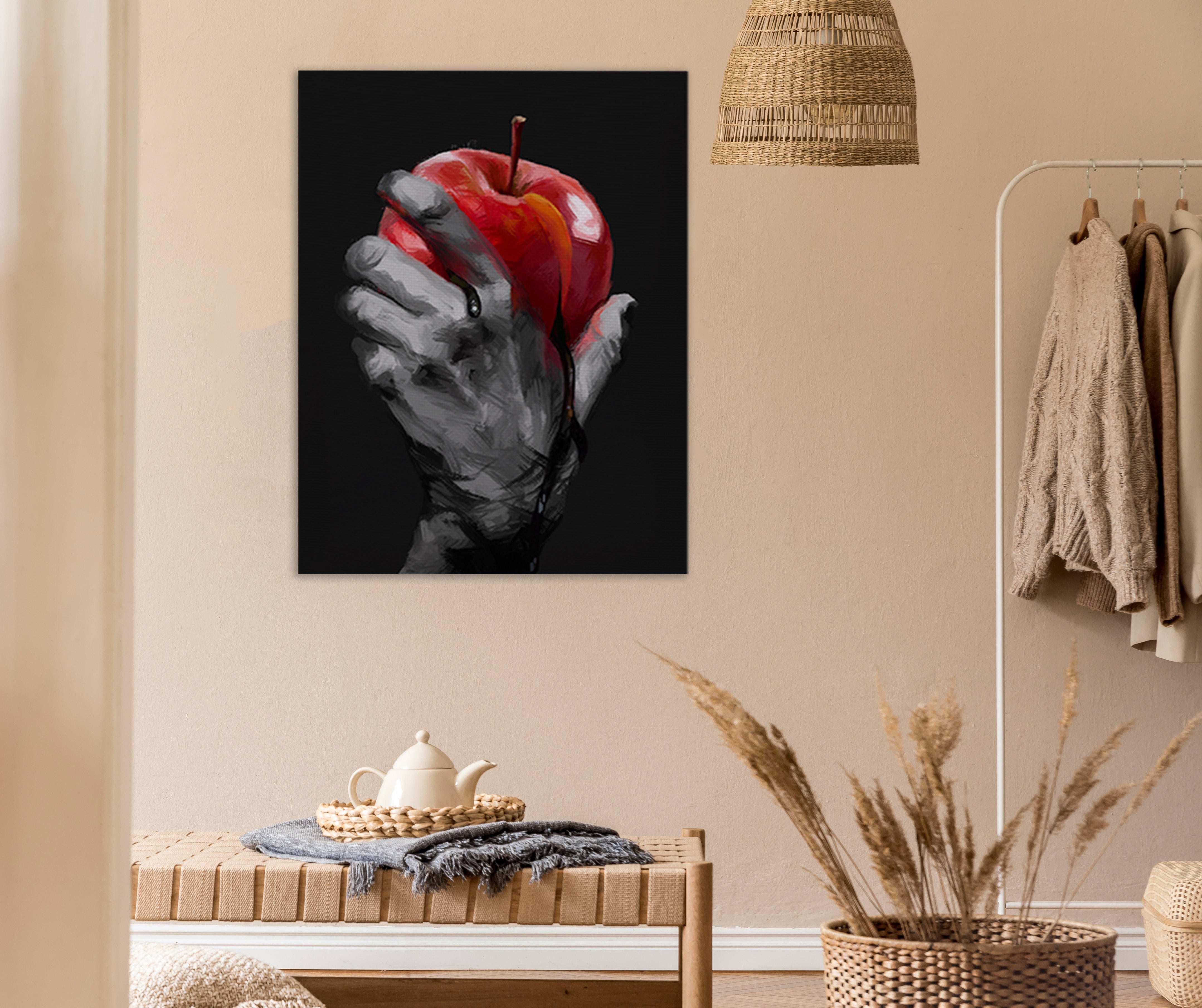 Crimson Grip Canvas Print