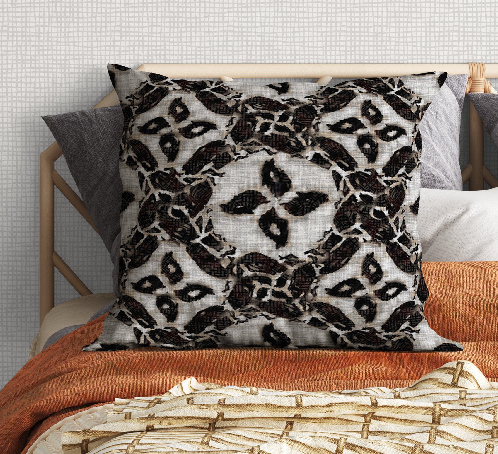 Damask Saiful Throw Pillow