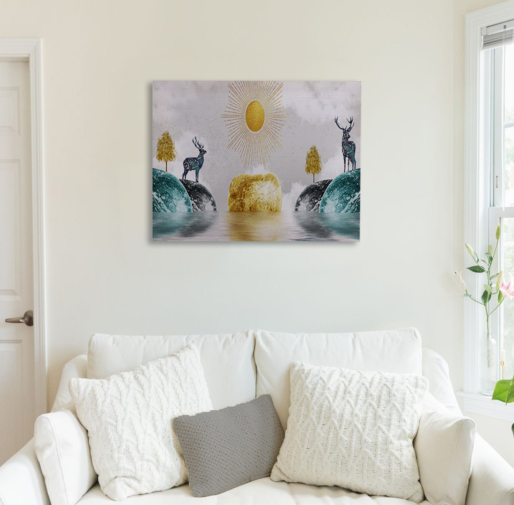 Deer’s Oasis Canvas Print