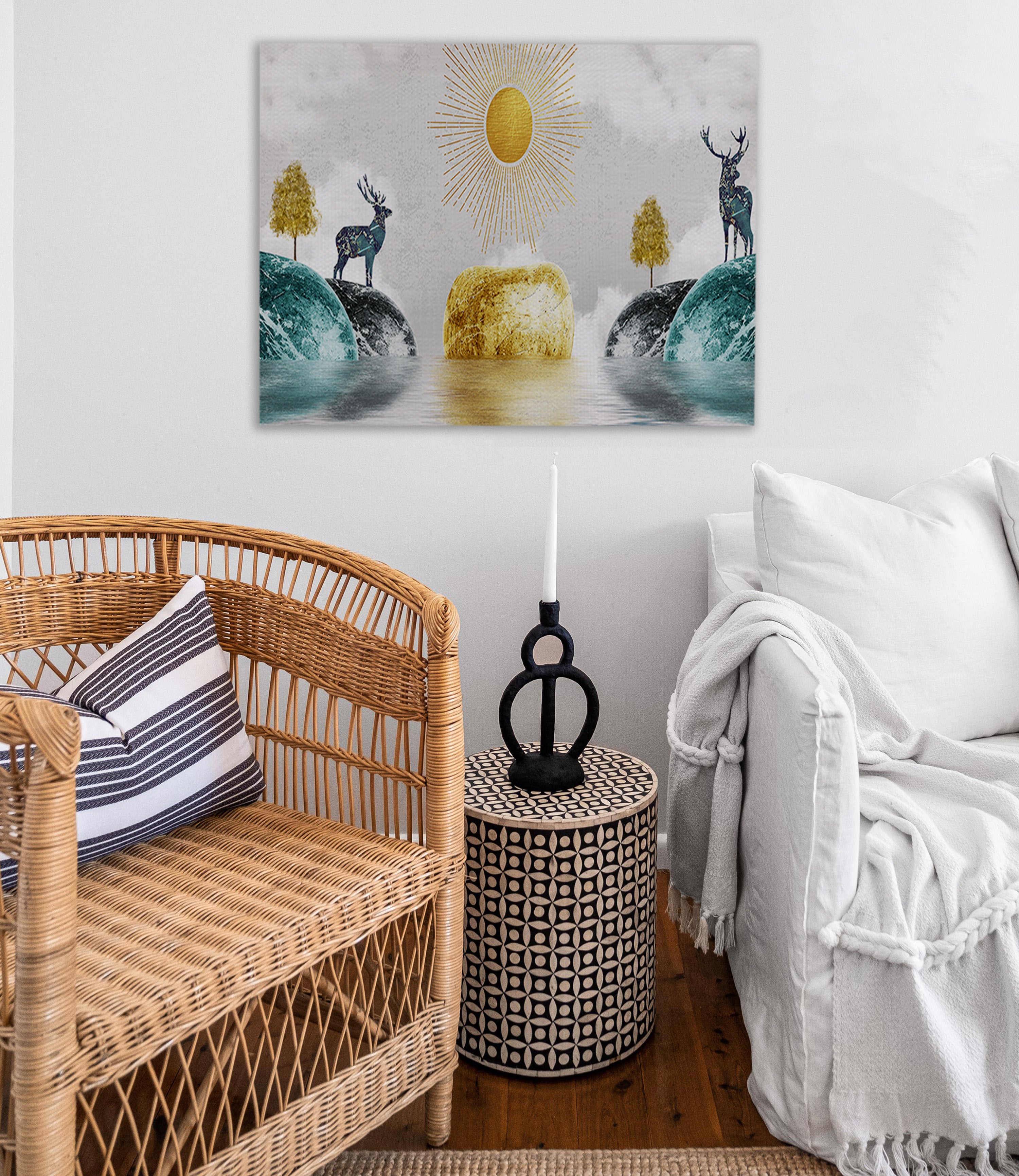 Deer’s Oasis Canvas Print