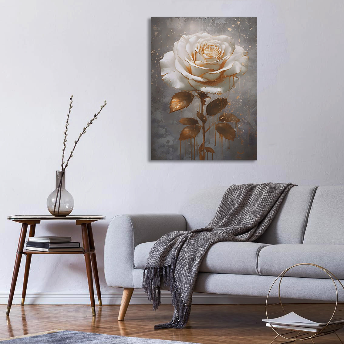 Dripping Rose Canvas Print