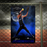 Electric Explosion Softball Banner