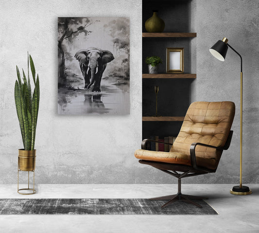 Elephant Journey Canvas Print