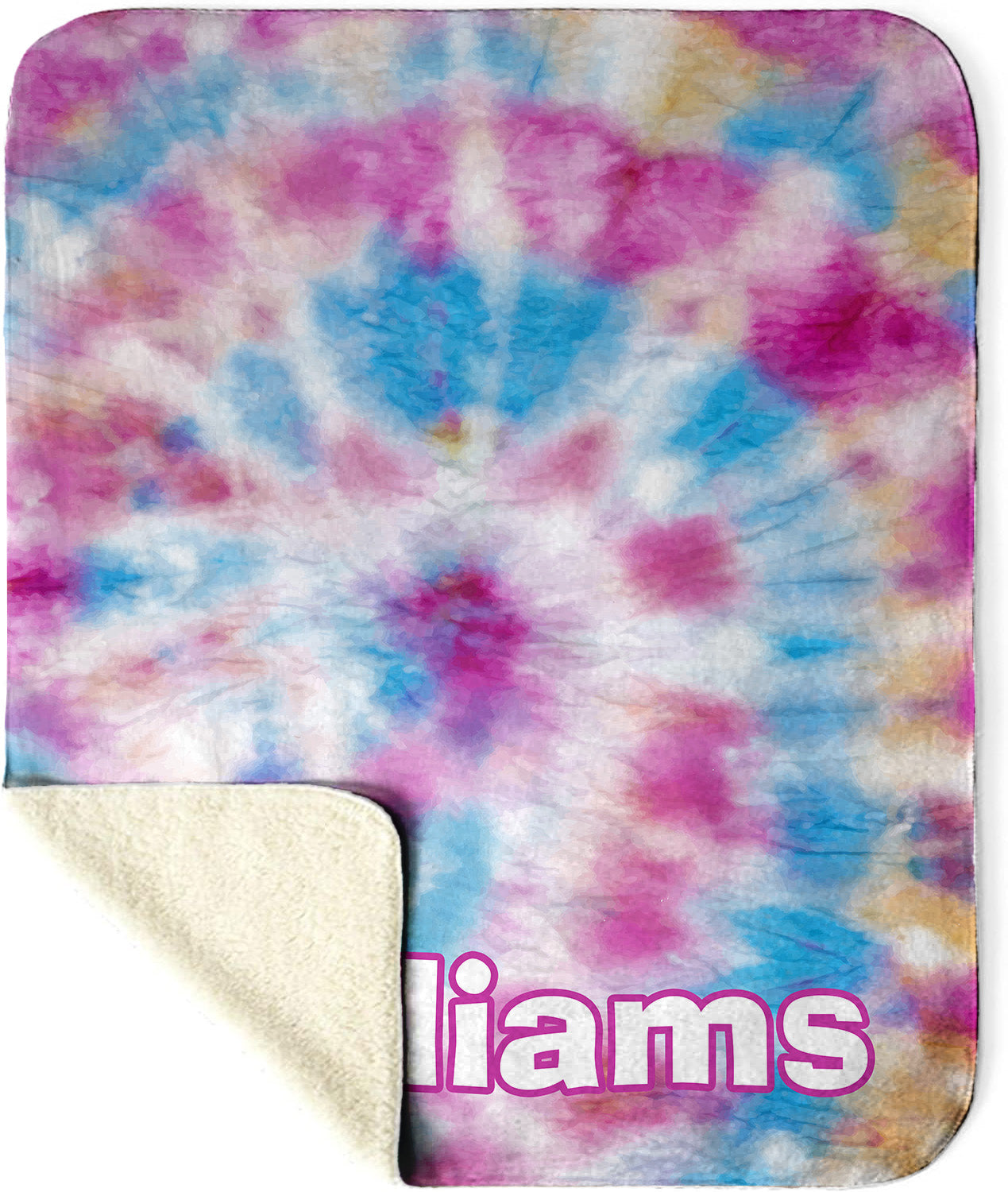 Tie Dye Sherpa Blanket