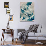 Ethereal White Flora Canvas Print