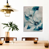 Ethereal White Flora Canvas Print