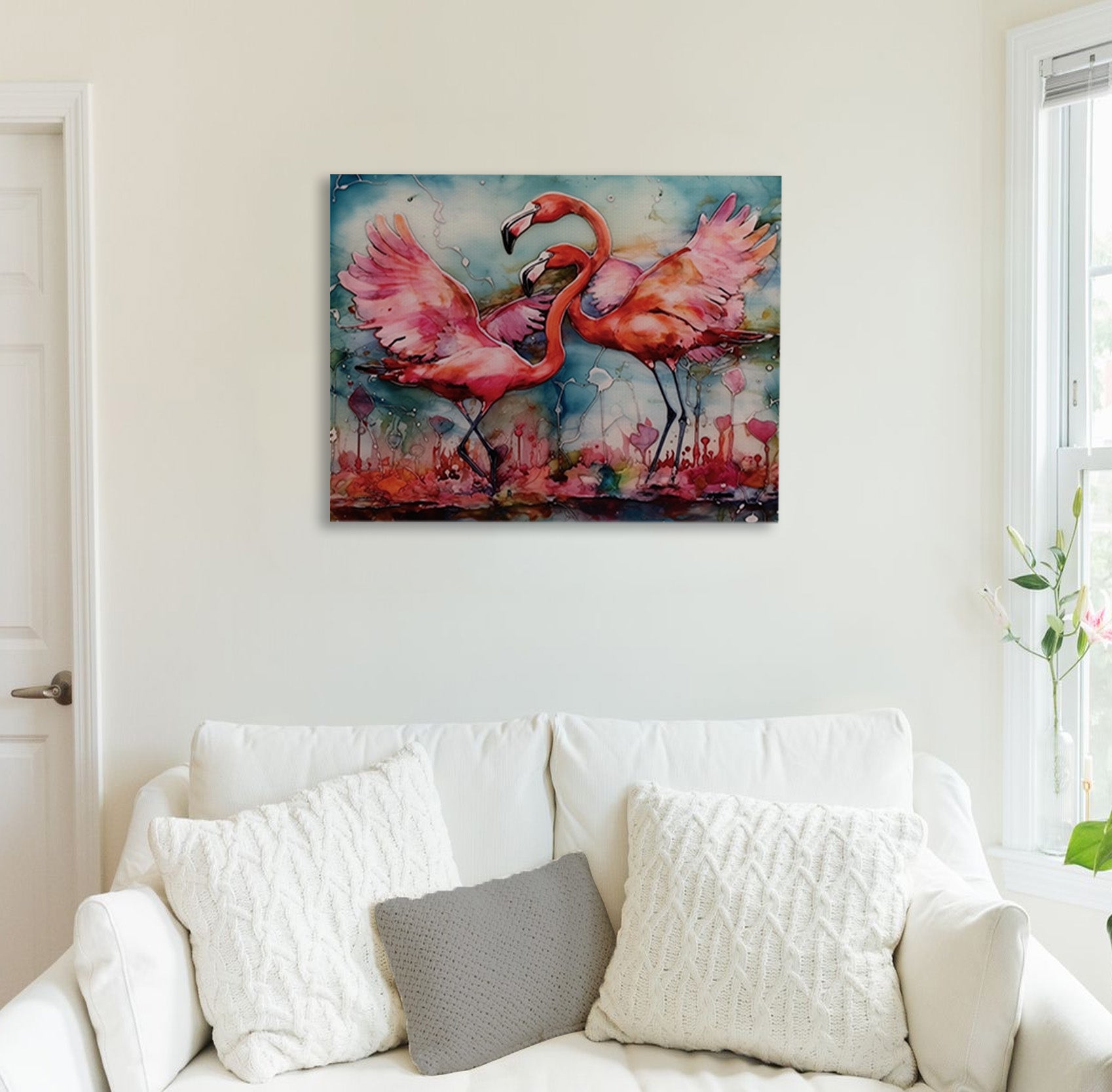 Flamingo Bliss Canvas Print