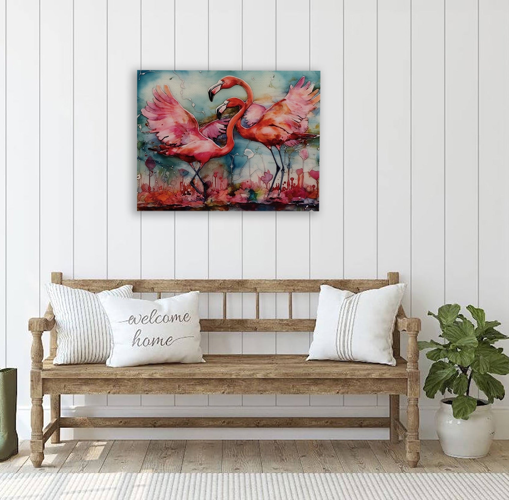 Flamingo Bliss Canvas Print