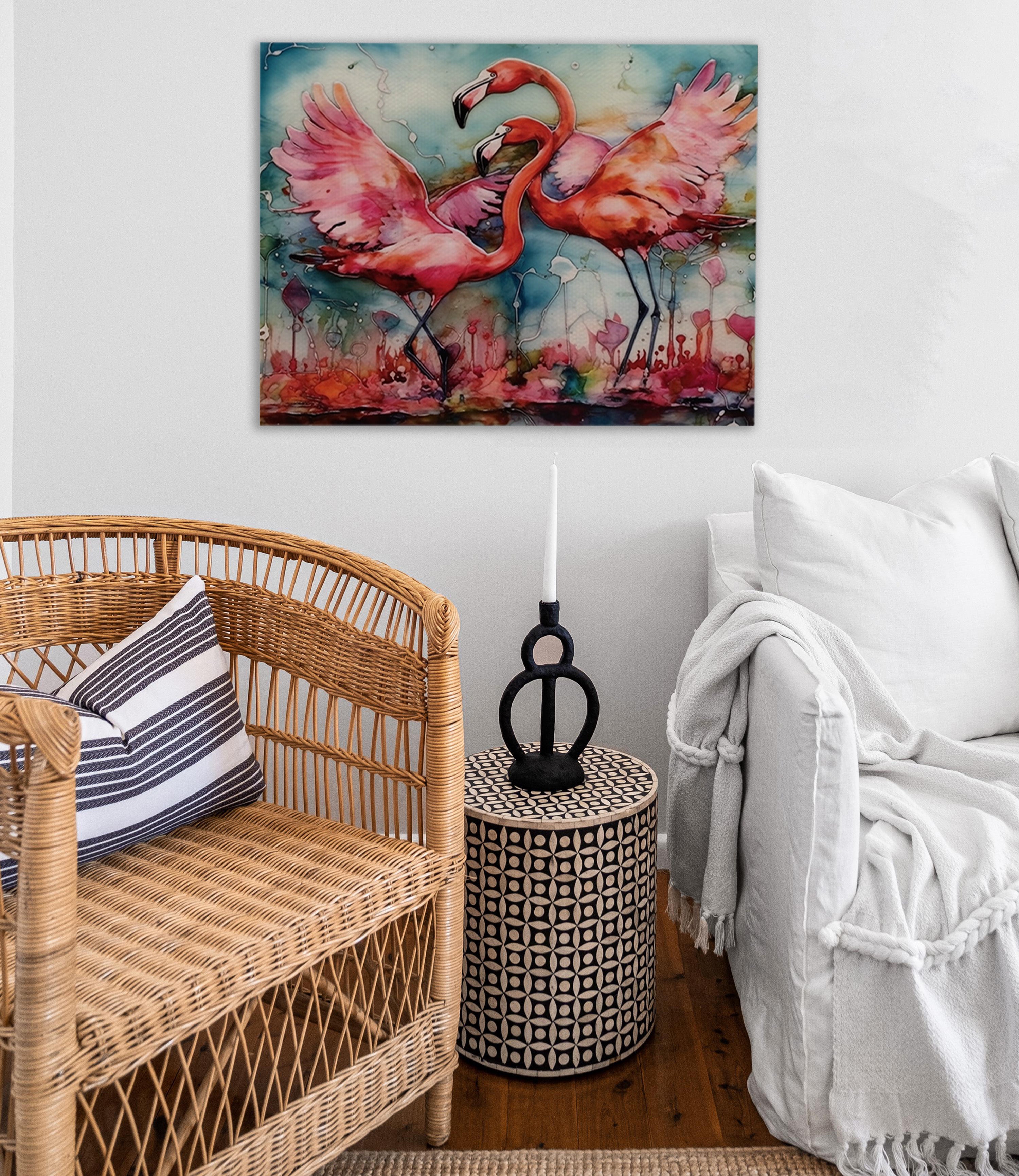 Flamingo Bliss Canvas Print