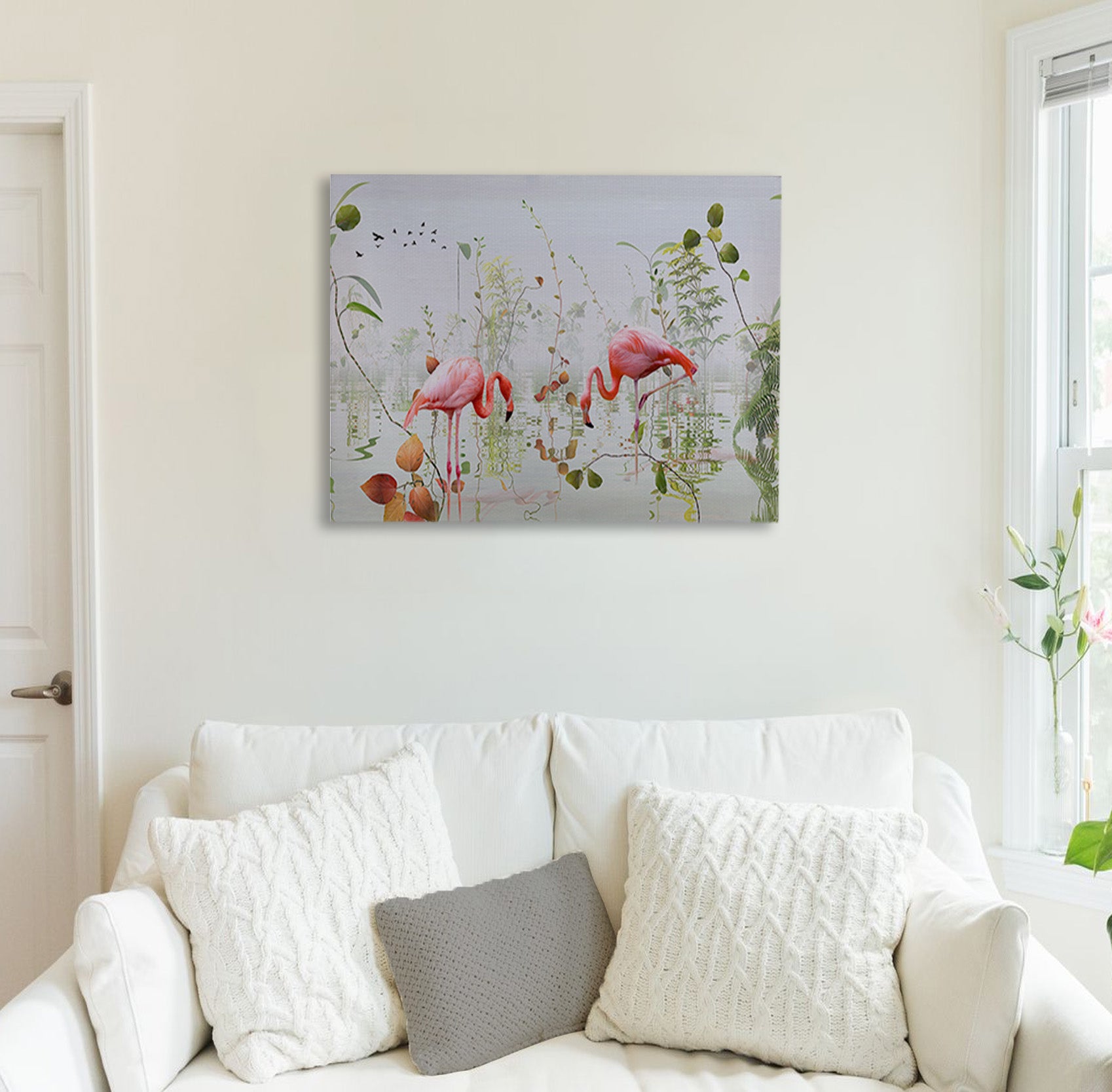 Flamingo Oasis Canvas Print