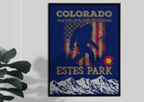 Estes Park Design_1 Framed Canvas