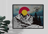 Estes Park Design_2 Framed Canvas